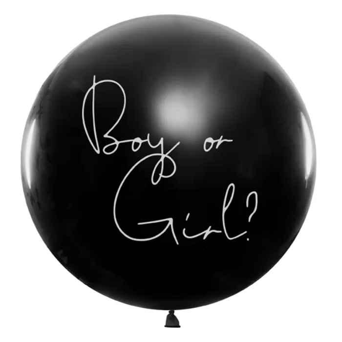 Køn Afsløring Ballon Pige - Sort Festartikel
