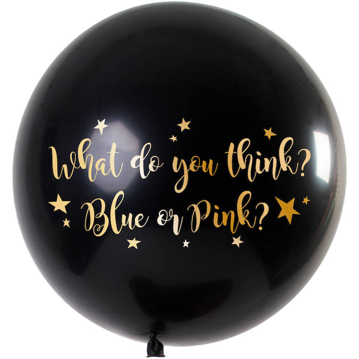 Kønsafsløring Metallic Ballon Pige - 90 cm til Festen