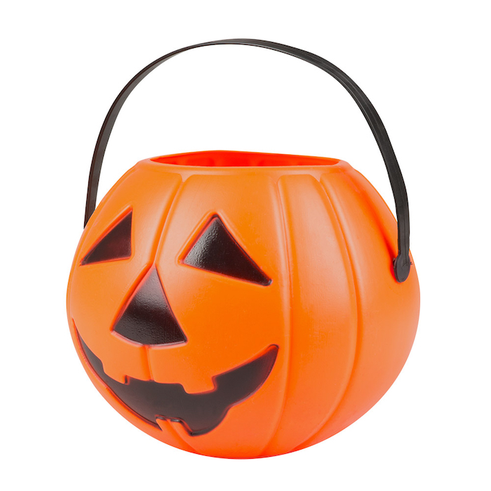 Græskar Spand i Orange til Halloween Fest