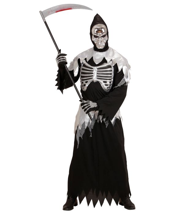 Grim Reaper Døden Kostume - Halloween Tilbehør på Udsalg