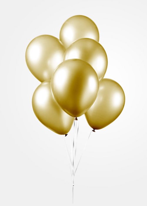 Guld Chrome Balloner - Perfekte til Fest og Fejring!
