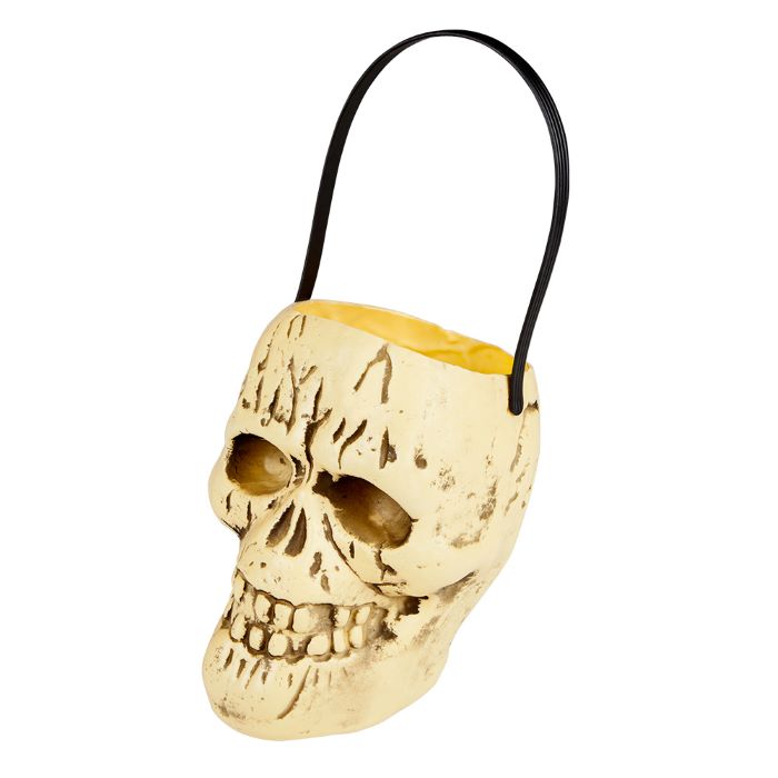 Halloween Dødningehoved Spand - Perfekt til Festen!