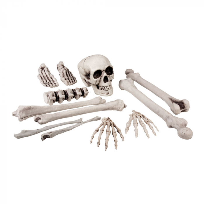 Halloween Kranie og Skelet Knogler - 12 Dele Sæt
