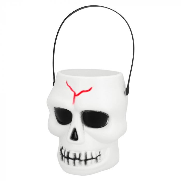 Halloween Kranie Spand - Hvid Dekoration til Fest