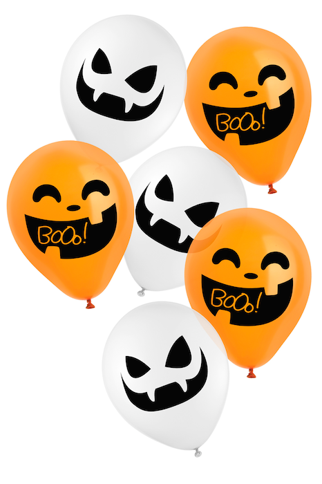 Halloween Vampyr og Græskar Ballon Buket - 6 stk.