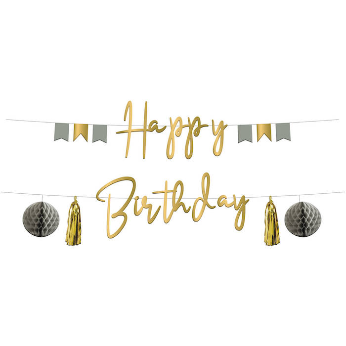 Happy Birthday Guirlande Golden Dawn