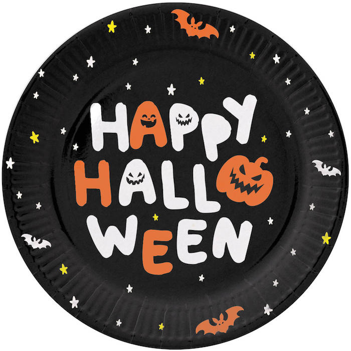 Glade Halloween Tallerkner - 6 stk. til festlige anledninger