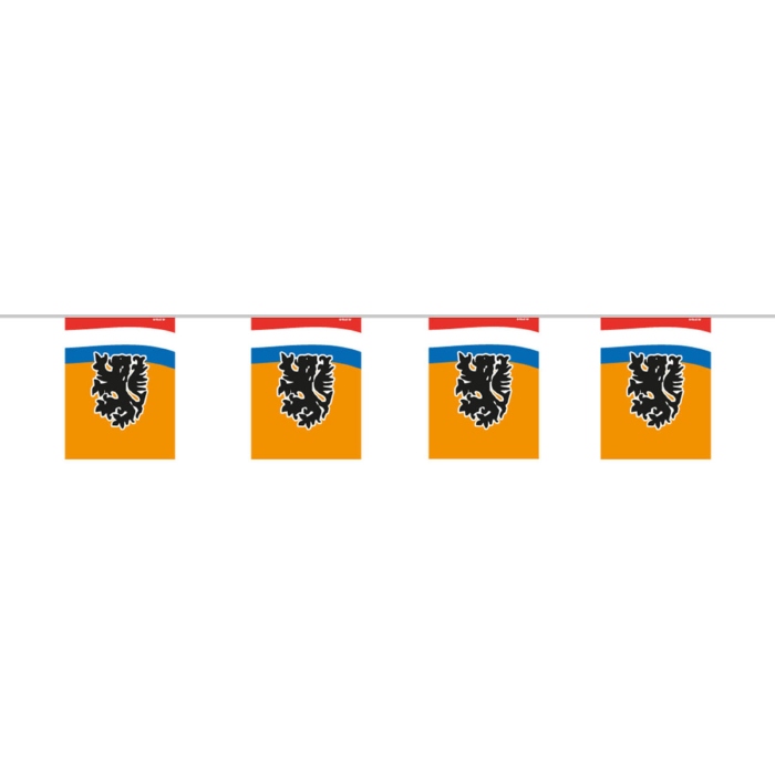 Hollandsk Fodbold Flag Guirlande med Løve - Festlig Dekoration