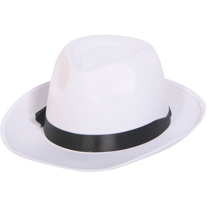 Hvid Fedora Hat til festlige anledninger