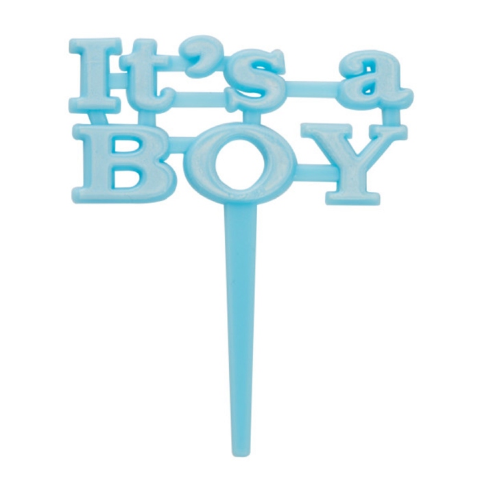 Its A Boy Kagedekoration i Blå - Perfekt til Babyshower