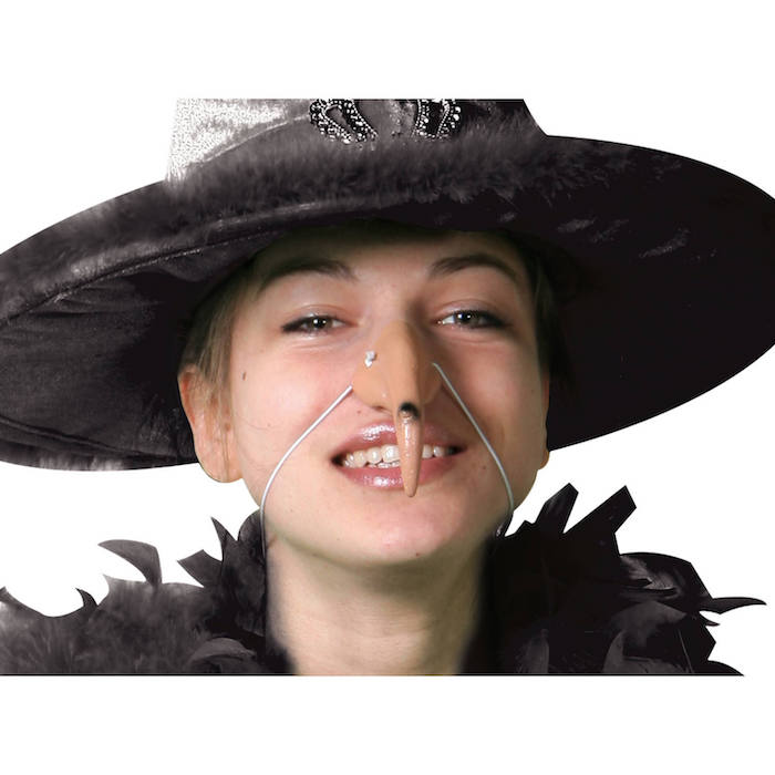 Krum Heksenæse Med Vorte til Halloween Fest