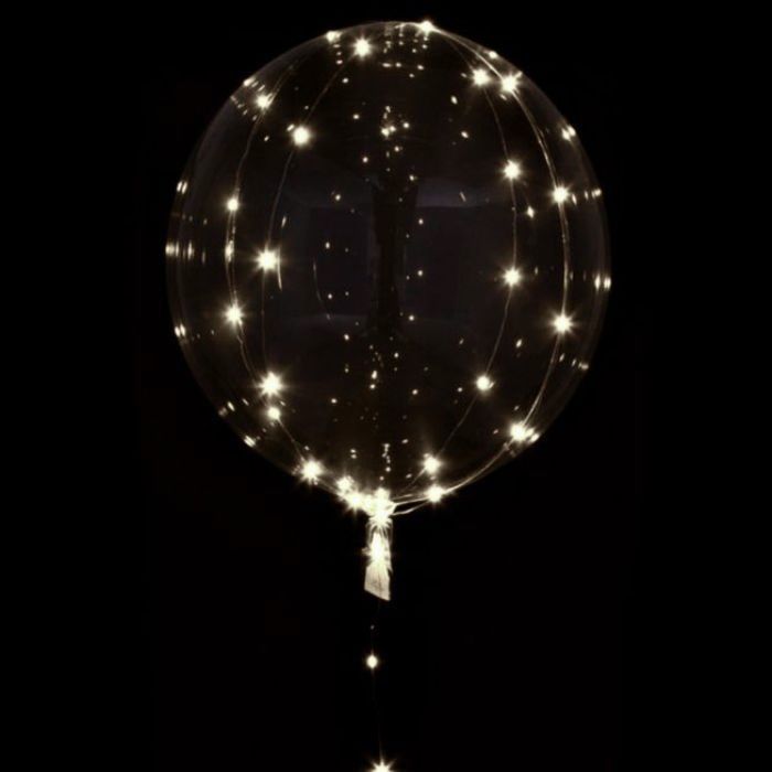 LED Ballon Lyskæde i Hvid - Perfekt til Fest!