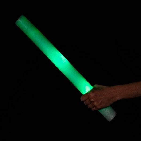 Grøn LED Skumstav - Perfekt til festlige anledninger!
