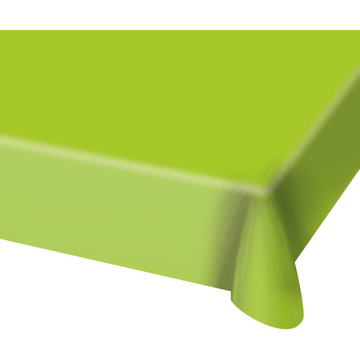 Lime Grøn Plastik Dug til Fest – 130x180 cm