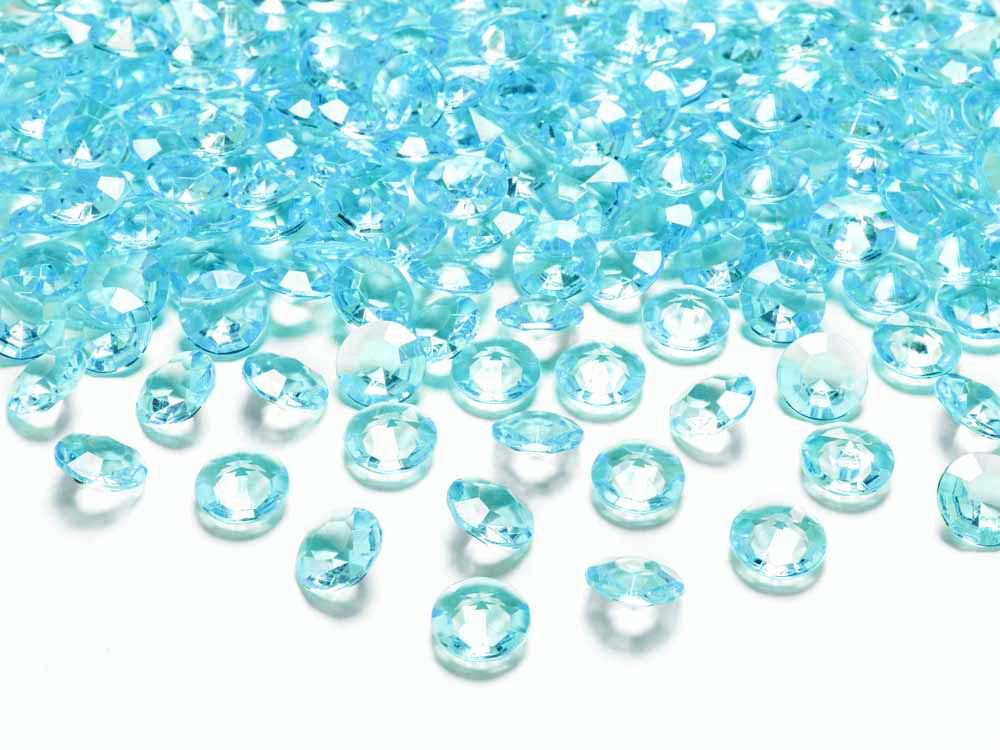 Lyseblå Pynte Diamanter – 100 Stk til Festlige Anledninger!