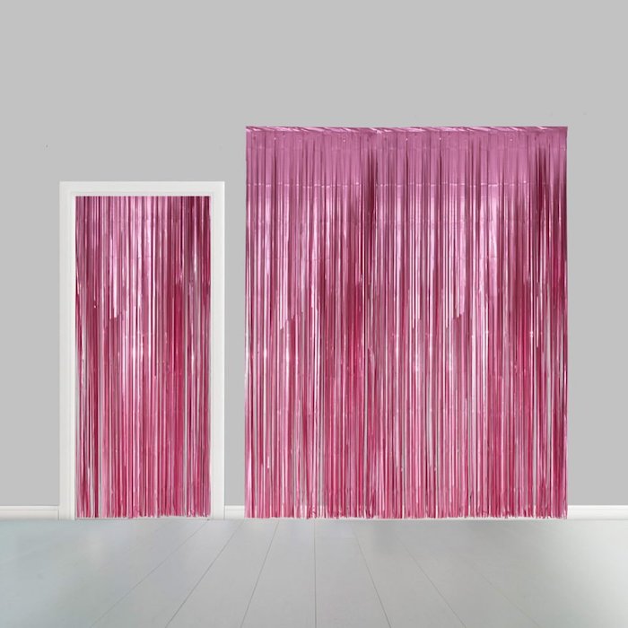 Lyserød Glimmerforhæng 100 x 240 cm - Fantastisk tilbud!