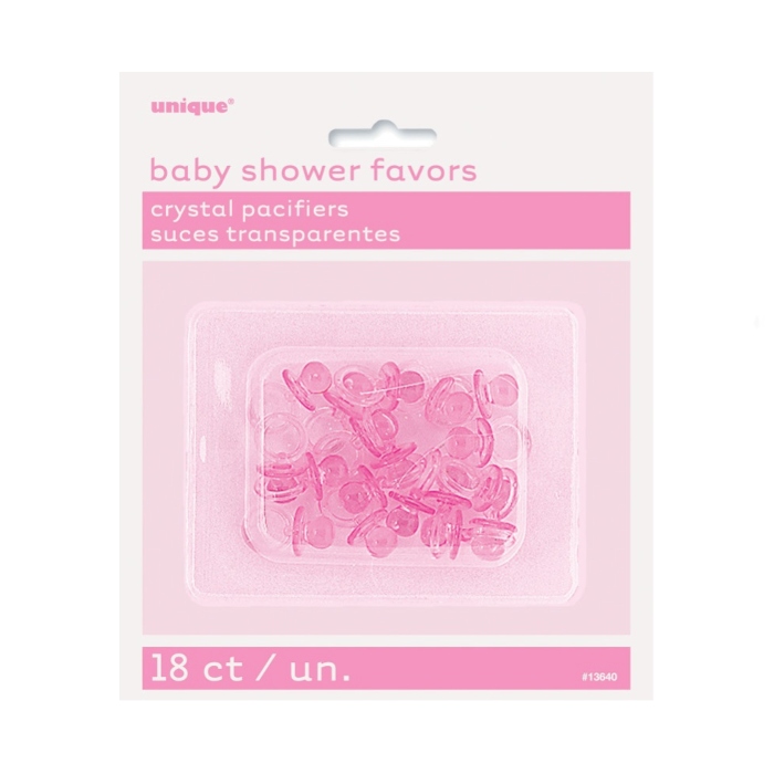 Mini Sutter i Plastik - Pink Borddekoration til Fest