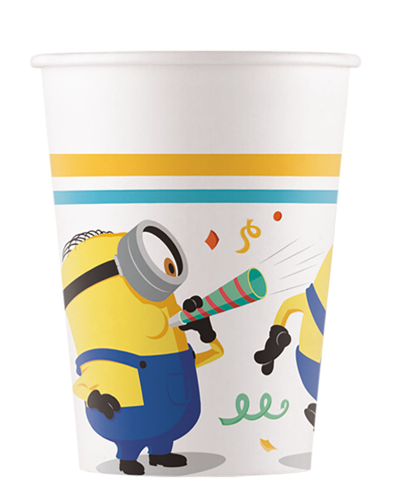 Minions Papkrus – 8 stk. til Festlig Fødselsdagsparty