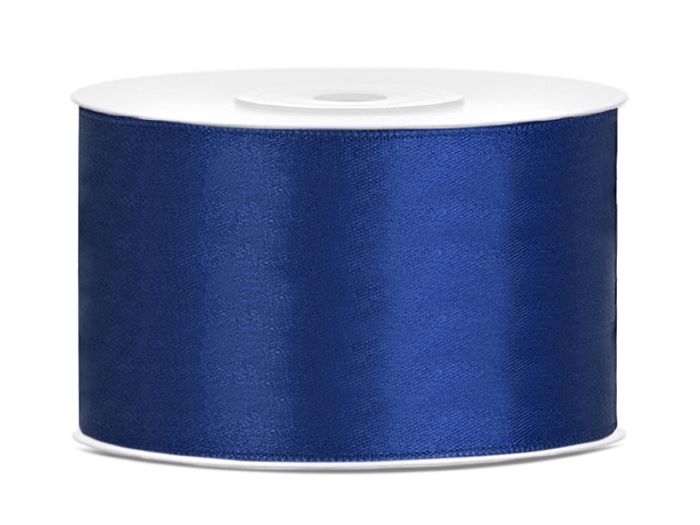 Elegant Mørkeblåt Satinbånd 38 mm x 25 m til Festdekorering