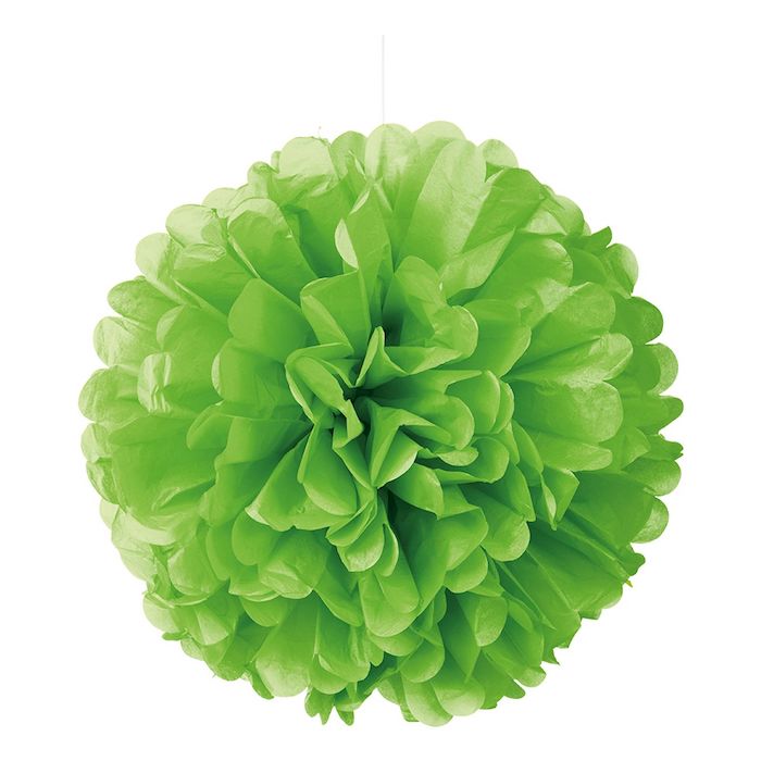 Neon Grøn Pompom til Fest - 30 cm