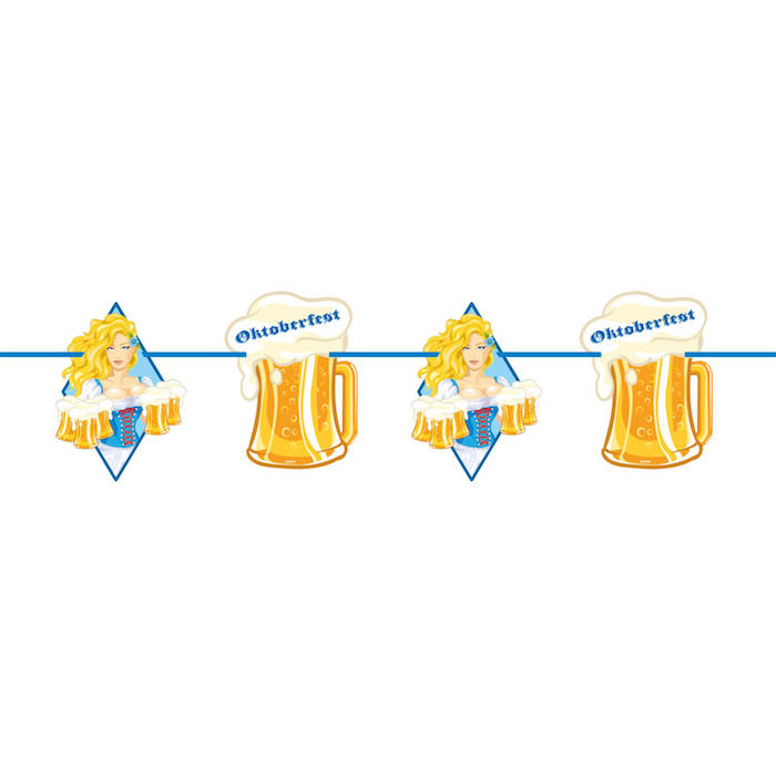 Oktoberfest Guirlande med Ølkrus - Festlig Dekoration
