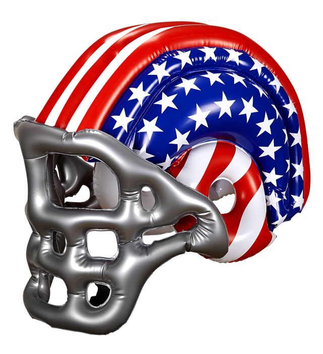 Oppustelig Amerikansk Fodbold Hjelm   Stars   Stripes