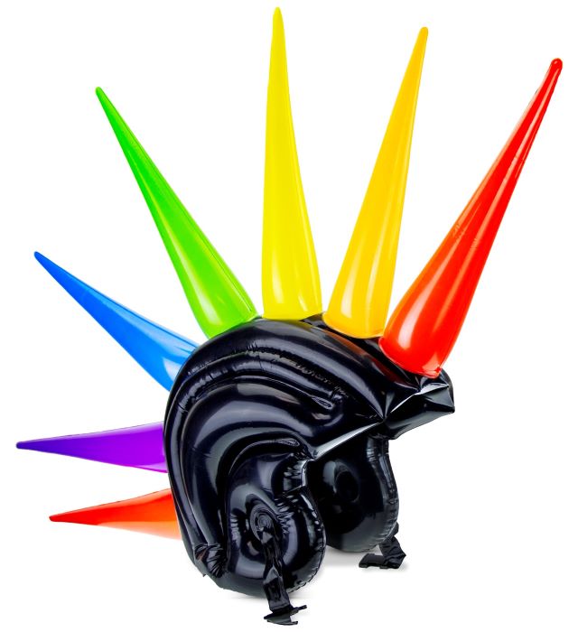 Oppustelige Hjelm Spikes - Perfekt til Fest!
