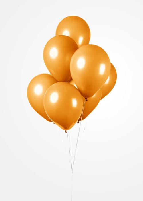100 Orange Balloner - Perfekt til Fest og Fejring!