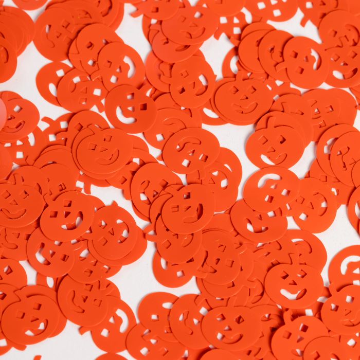 Orange Græskar Bordkonfetti til Festdekoration 14 g