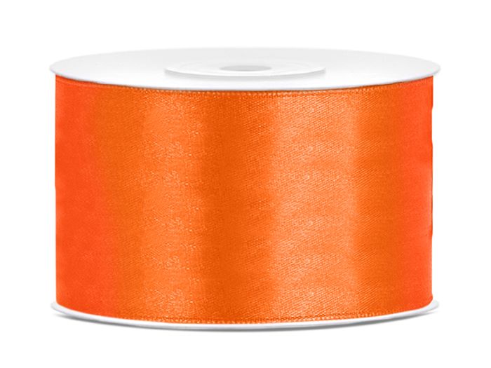 Orange Satinbånd 38 mm - Udsmykning til Fest og Fejring