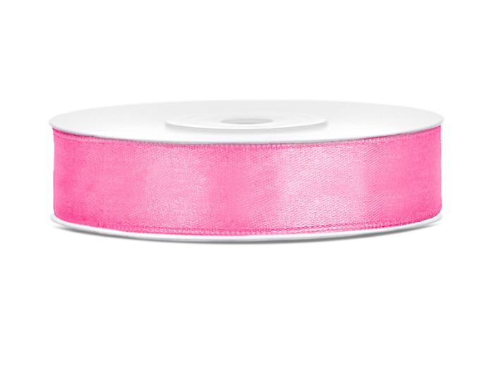 Pink Satinbånd 12 mm x 25 m - Udsmykningsfavorit!