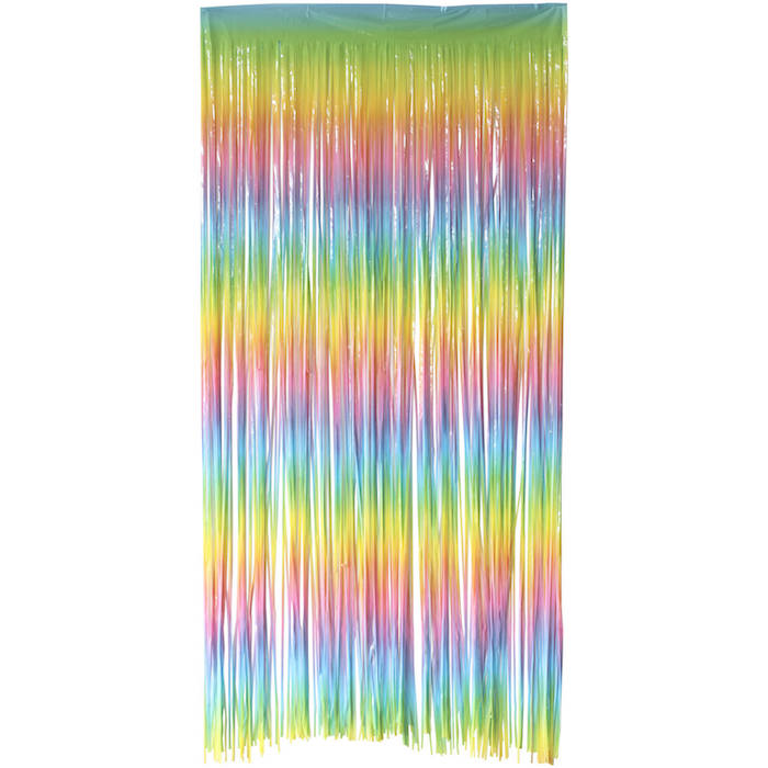 Regnbue Glimmerforhæng 100x200 cm - Fantastisk tilbud!