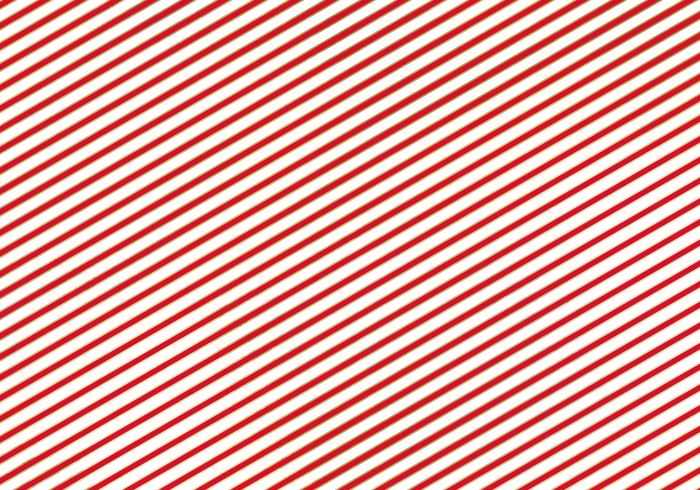 Rød og Hvid Stribet Julegavepapir - 200x70 cm