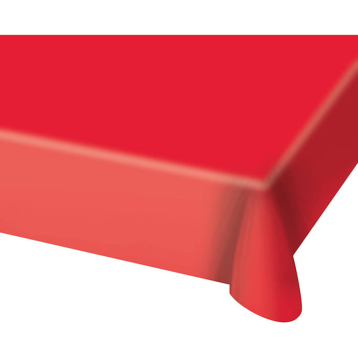 Rød Plastik Dug 130x180 cm - Fantastisk Tilbud!