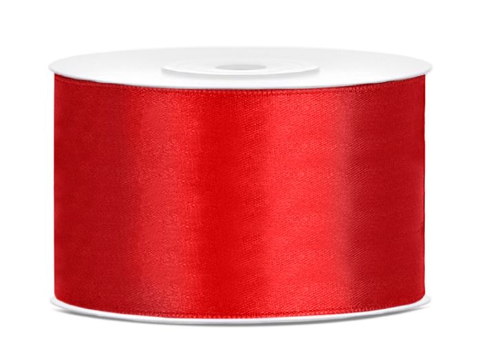 Rød Satinbånd 38 mm - Perfekt til festdekorationer