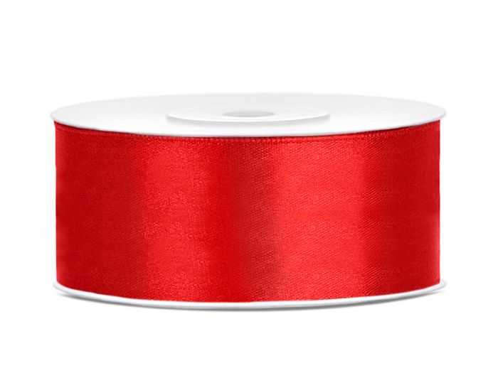 Rødt Satinbånd - Perfekt til Festdekorationer!