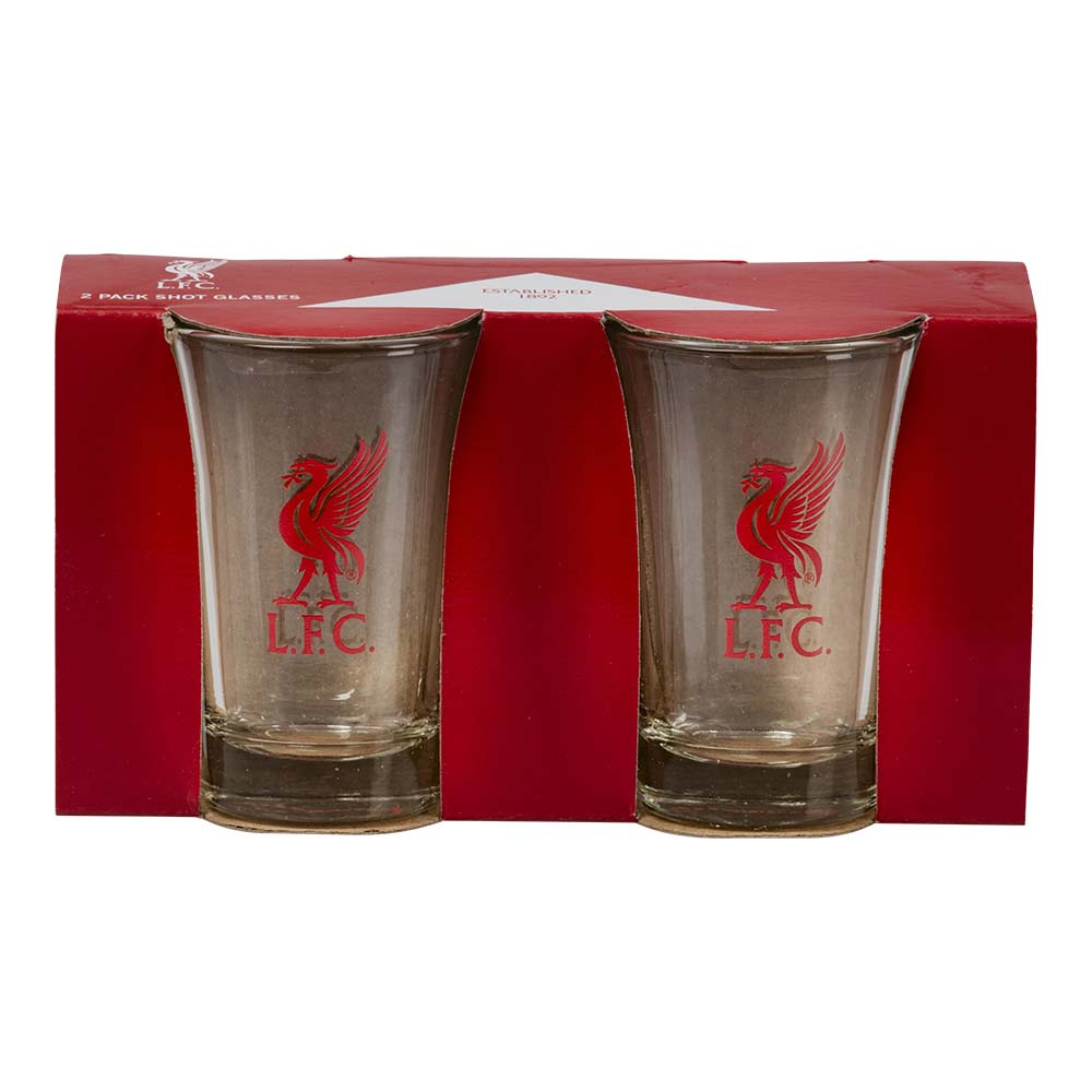 Liverpool FC Shotglas - Sæt med 2 til fans af fodbold