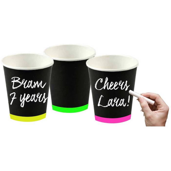Skrivbare Papkrus 6x250 ml til Din Fest - Gør Den Personlig!