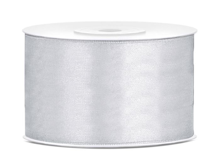 Sølv Satinbånd 38 mm - Fantastisk tilbud!