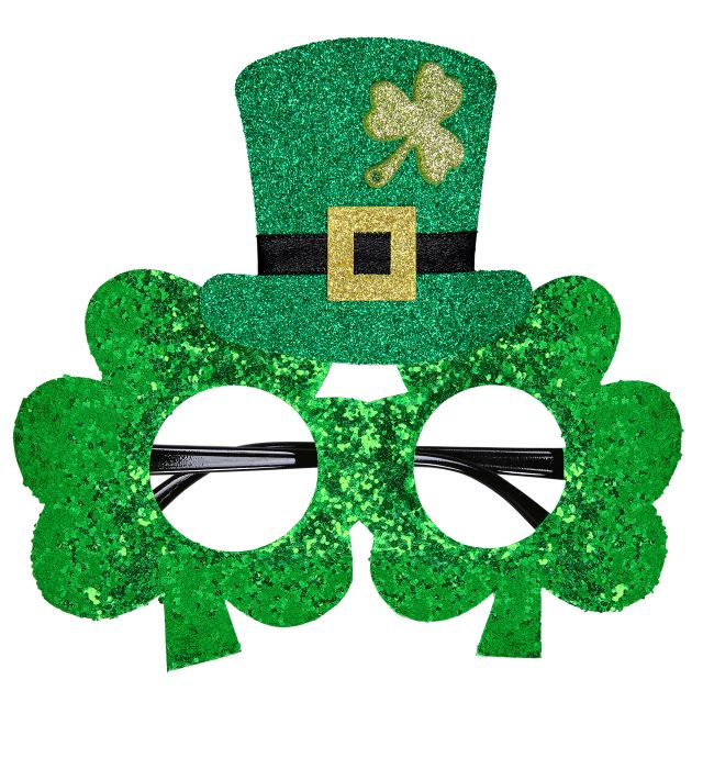 Glitrende Briller til St. Patricks Day - Festligt Tilbehør