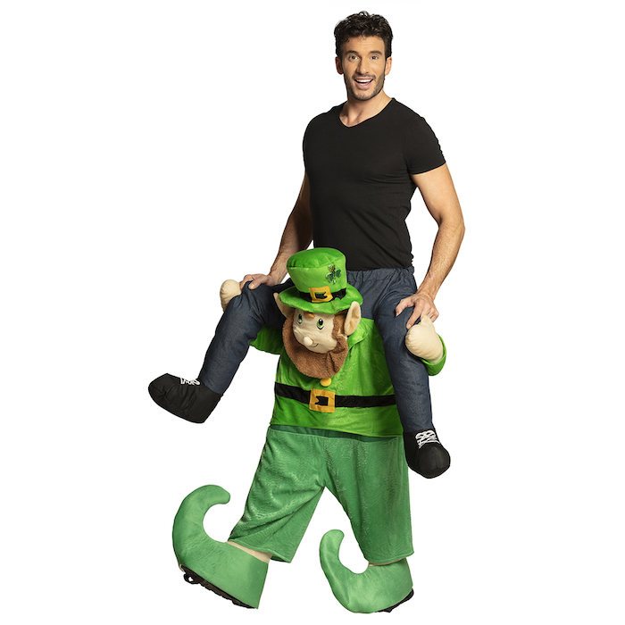 St. Patricks Day Ridende Leprechaun Kostume Tilbud