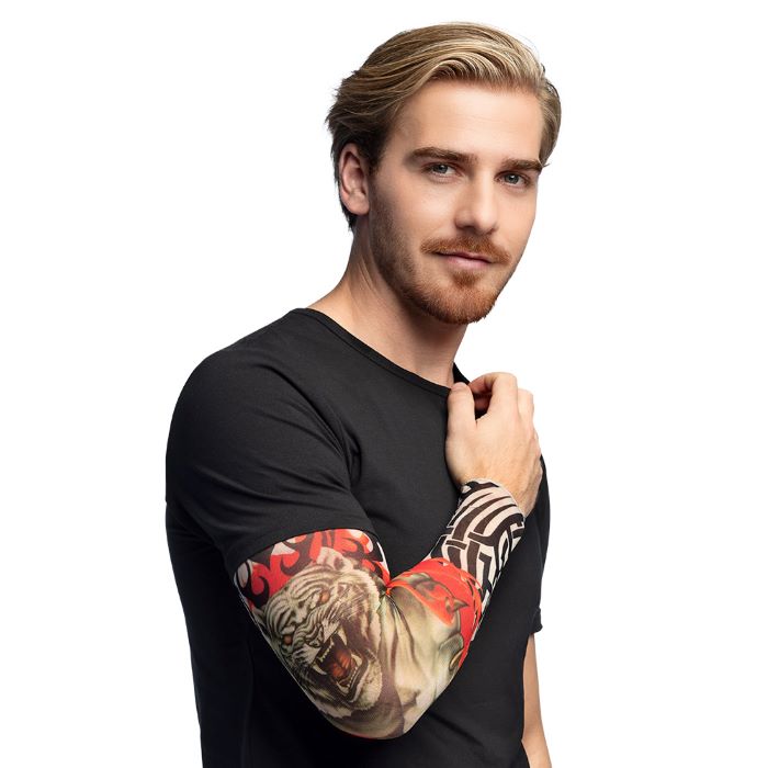 Tiger Tatoveringsærme i Nylon til Temafest