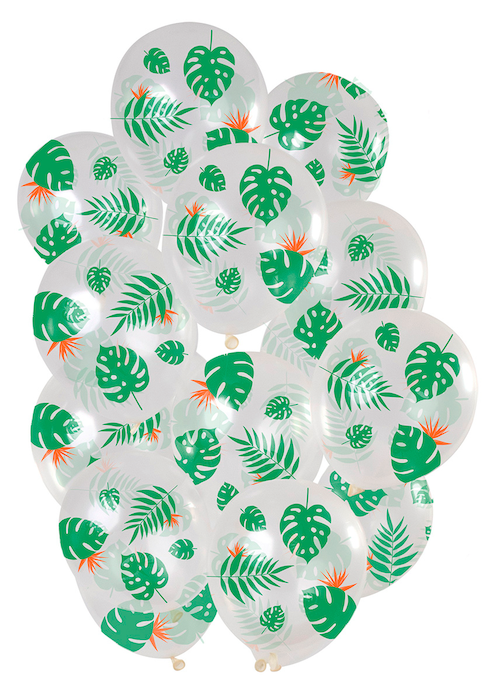 Tropisk Blade Ballon Buket til Fest - 15x30 cm