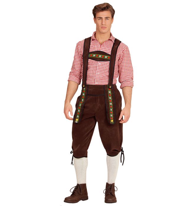 Tyroler Lederhosen Bukser i Brun - Fantastisk Tilbud!