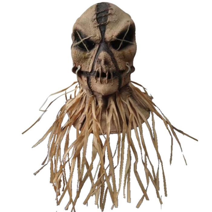 Uhyggelig Skarecrow Maske - Onesize Til Halloween!
