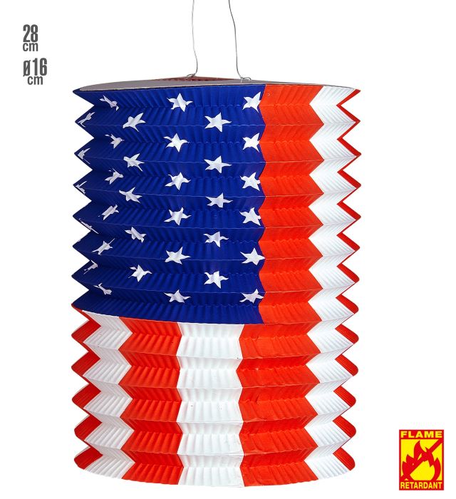USA Lanterne 16x28 cm til Festpynt