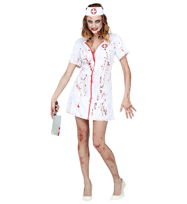 Zombie Blodig Sygeplejerske - Skræmmende Halloween Kostume