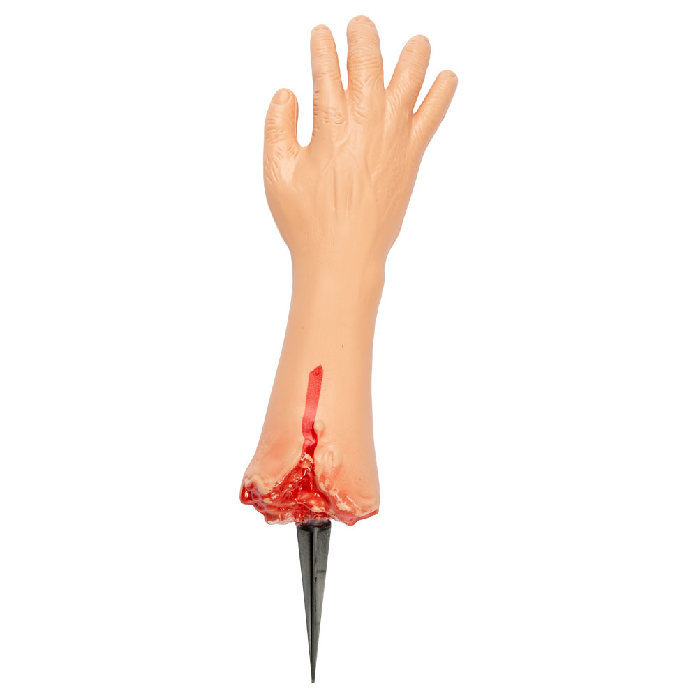 Skræmmende Afhugget Arm til Halloween Dekoration - Must-Have!