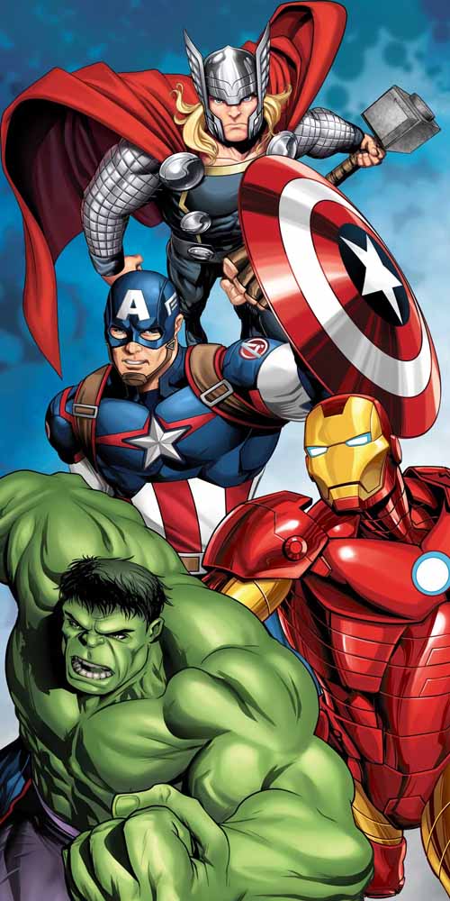 Avengers Badehåndklæde – Perfekt til Strand og Svømmehal!