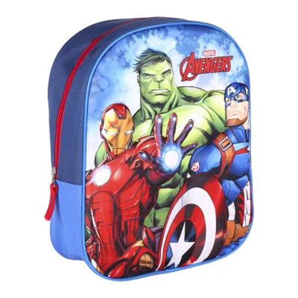 Avengers 3D Rygsæk med Hulk, Iron Man og Captain America